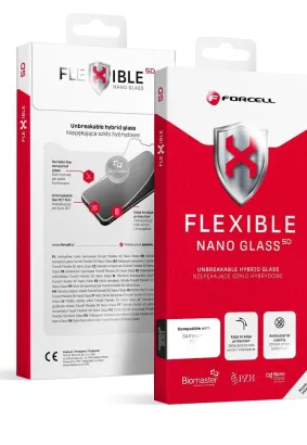 Forcell Flexible 5D - szkło hybrydowe do iPhone 15 czarny