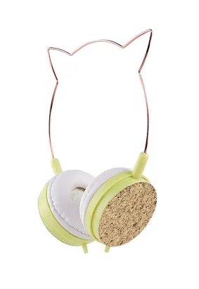 Słuchawki nagłowne CAT EAR model YLFS-22 Jack 3,5mm złote