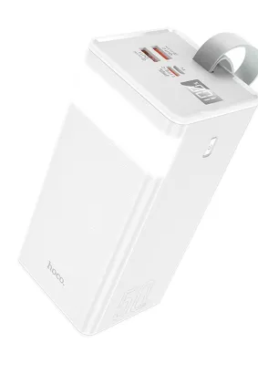 Bateria zewnętrzna ( Powerbank ) HOCO 50 000mAh z latarką + PD22,5W + QC3.0 J86A biały