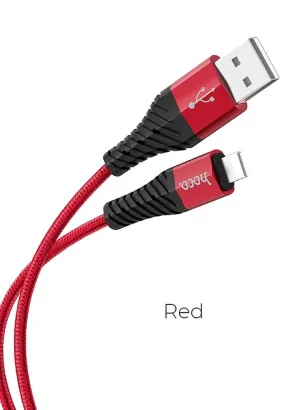 HOCO kabel USB A do Lightning 2,4A X38 1 m czerwony