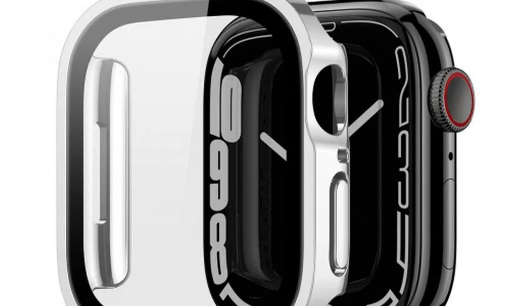 DUX DUCIS Hamo - futerał ochronny ze szkłem do Apple Watch Series 7/8/9 41mm srebrny