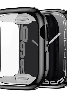 DUX DUCIS Samo - futerał ochronny Soft TPU ze szkłem do Apple Watch Series 7/8/9 41mm czarny