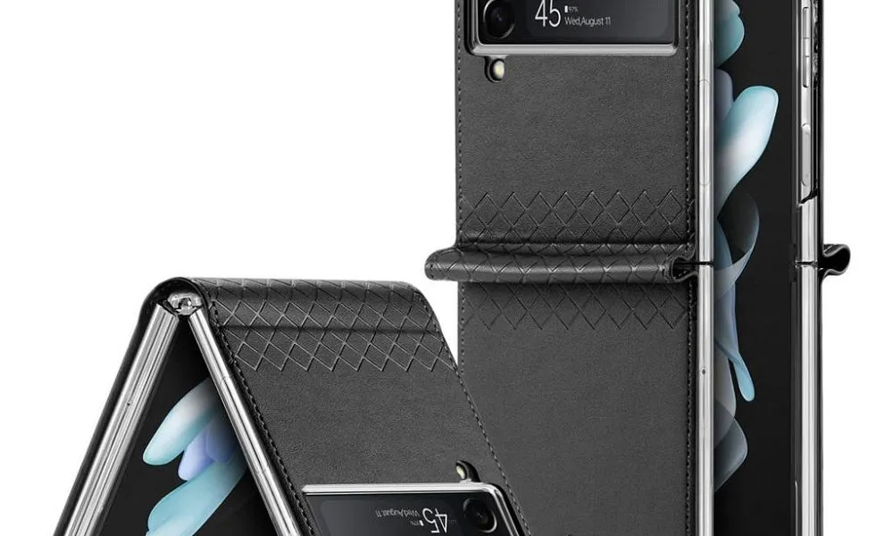 DUX DUCIS Bril - skórzane etui do Samsung Galaxy Z Flip4 5G czarne