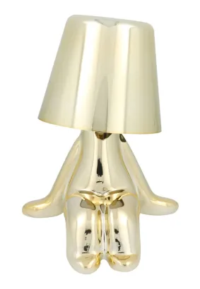 Lampka nocna GOLD MAN Art Deco siedzący (wzór 6) MLTL