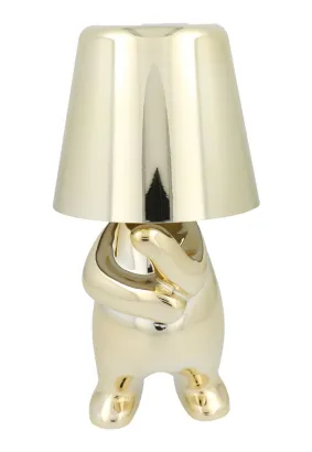 Lampka nocna GOLD MAN Art Deco stojący (wzór 3) MLTL
