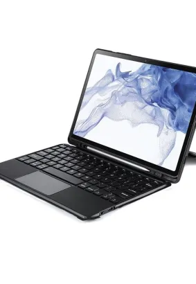 DUX DUCIS DK - etui składane z klawiaturą bezprzewodową do Samsung Tab S8 (X700/X706)/S7 (T870/T875/T876B) czarne