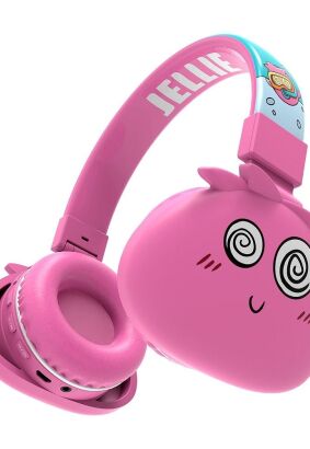 Słuchawki nagłowne bezprzewodowe / bluetooth JELLIE MONSTER Jellie YLFS-09BT różowe
