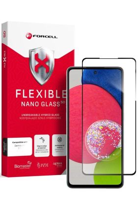 Szkło hybrydowe Forcell Flexible 5D Full Glue do Samsung Galaxy A52/52s 5G czarny