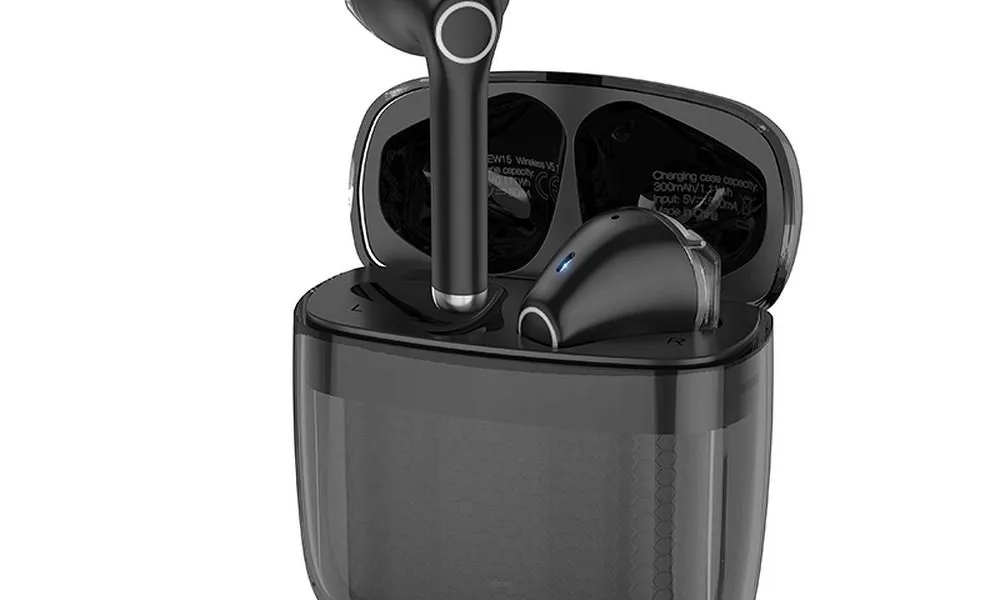 HOCO słuchawki bezprzewodowe / bluetooth stereo Clear Explore TWS EW15 czarne