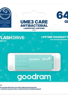 Pamięć Przenośna typu pendrive GOODRAM UME3 Care 64GB USB 3.0 (Biomaster protected)