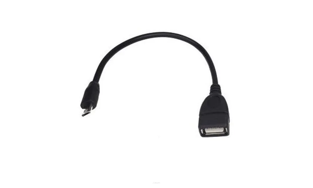 Adapter OTG MicroUSB do USB A czarny