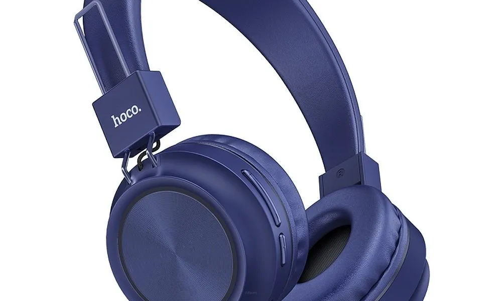 HOCO słuchawki bluetooth nagłowne Promise W25 niebieski