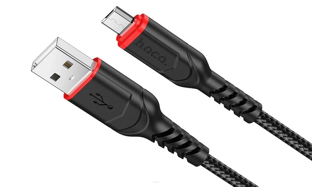 HOCO kabel USB do Micro 2,4A VICTORY X59 1 m czarny