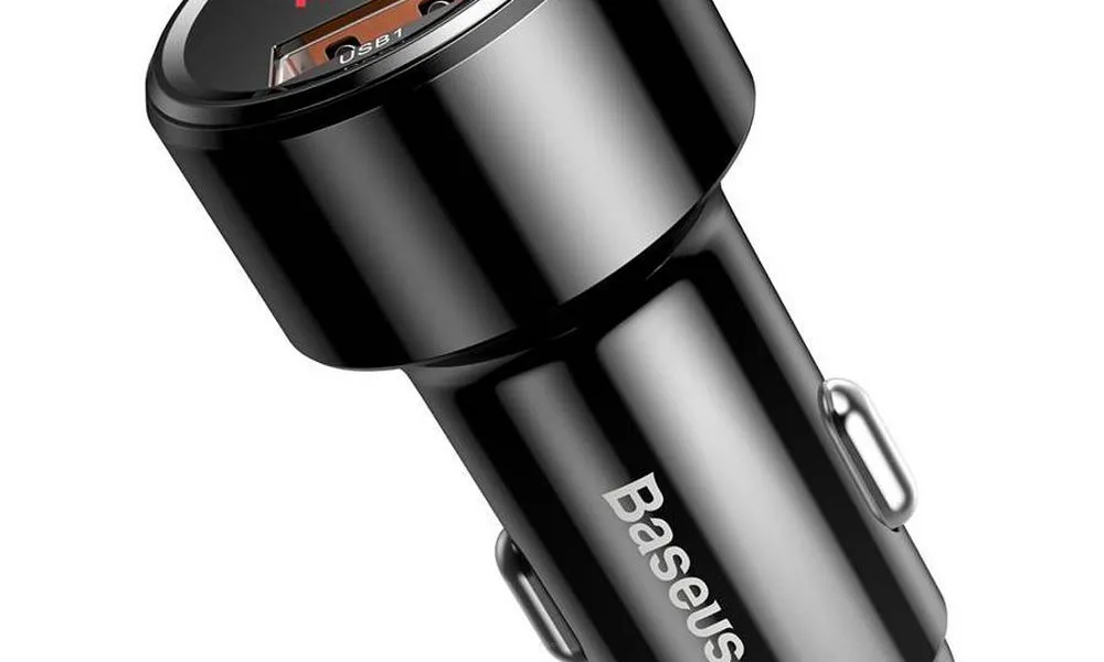 BASEUS ładowarka samochodowa Magic Seriesl 2x USB QC3.0 PD 45W czarny CCMLC20A-01/BS-C20A