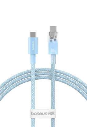 BASEUS kabel Typ C do Typ C Explorer Power Delivery 100W 1m niebieski P10319703311-00 / CB000043