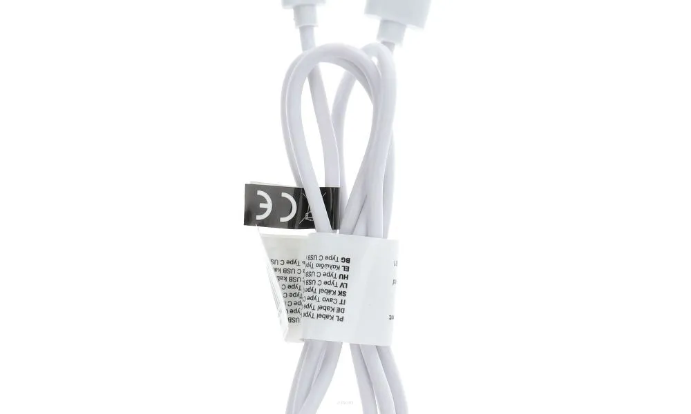 Kabel USB - Typ C 2.0 C366 1 metr biały (długa koncówka 8mm)