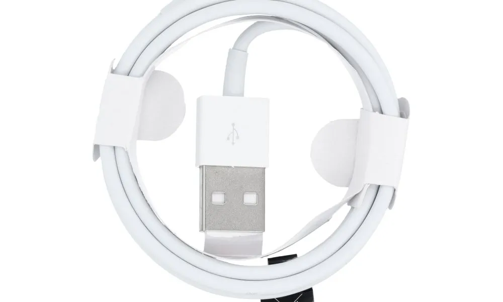 Kabel USB do iPhone Lightning 8-pin HD5 1 metr biały