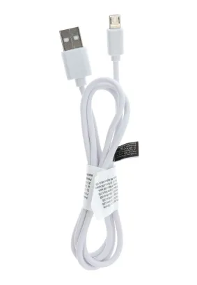Kabel USB - Micro C363 1 metr biały (długa końcówka: 8mm)