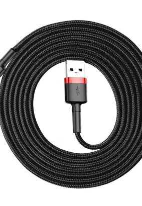 BASEUS kabel USB Cafule do Typ C 2A CATKLF-U09 3 metry czerwono-czerwony
