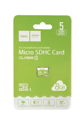 HOCO karta pamięci microSD TF High Speed Memory 8GB Class 10