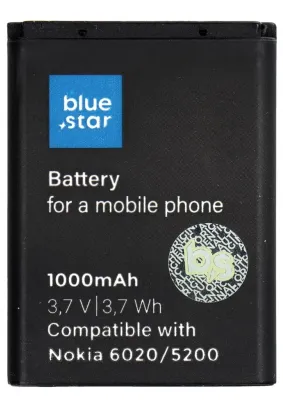Bateria do Nokia 6020/5200/5300/3220/5140 1000 mAh Li-Ion Blue Star PREMIUM