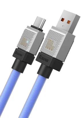 BASEUS kabel USB do Typ C CoolPlay Power Delivery 100W 1m niebieski CAKW000603