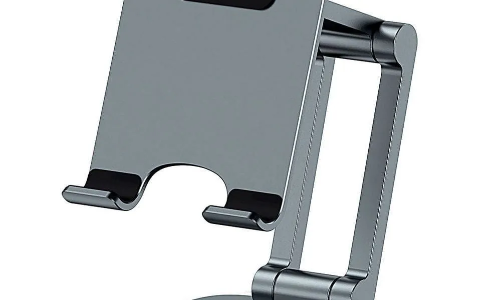 BASEUS składana metalowa podstawka biurkowa pod telefon składana Szara BS-HP005