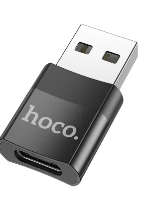 HOCO adapter OTG ze złącza Typ C do USB (męski) UA17 czarny