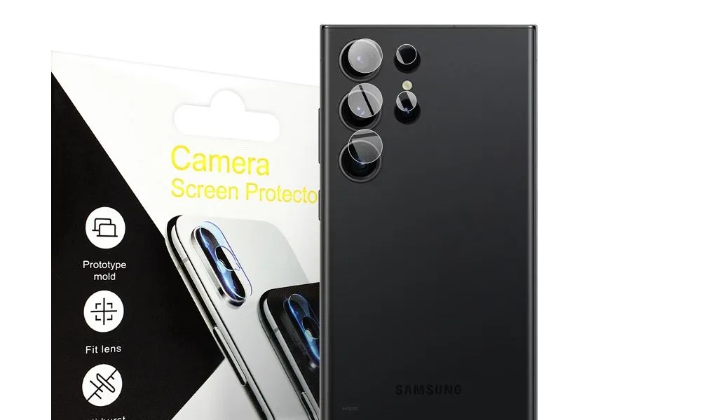 Szkło hartowane Tempered Glass Camera Full Cover - do Samsung S23 Ultra