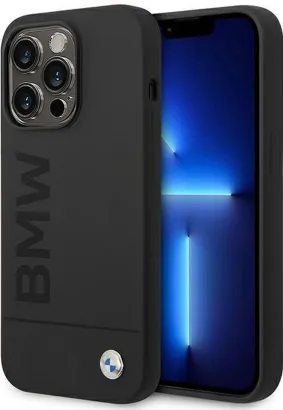 Oryginalne Etui BMW Hardcase BMHMP14XSLBLBK do iPhone 14 Pro Max (Metal Logo + MAG / czarny)
