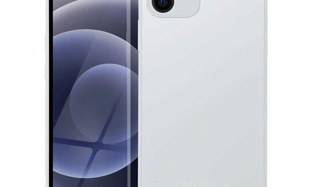 Futerał Roar Matte Glass Case - do iPhone 12 stalowy
