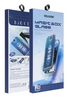 Szkło Hartowane 6D Pro Veason Easy-Install Glass - do Iphone XS Max czarny