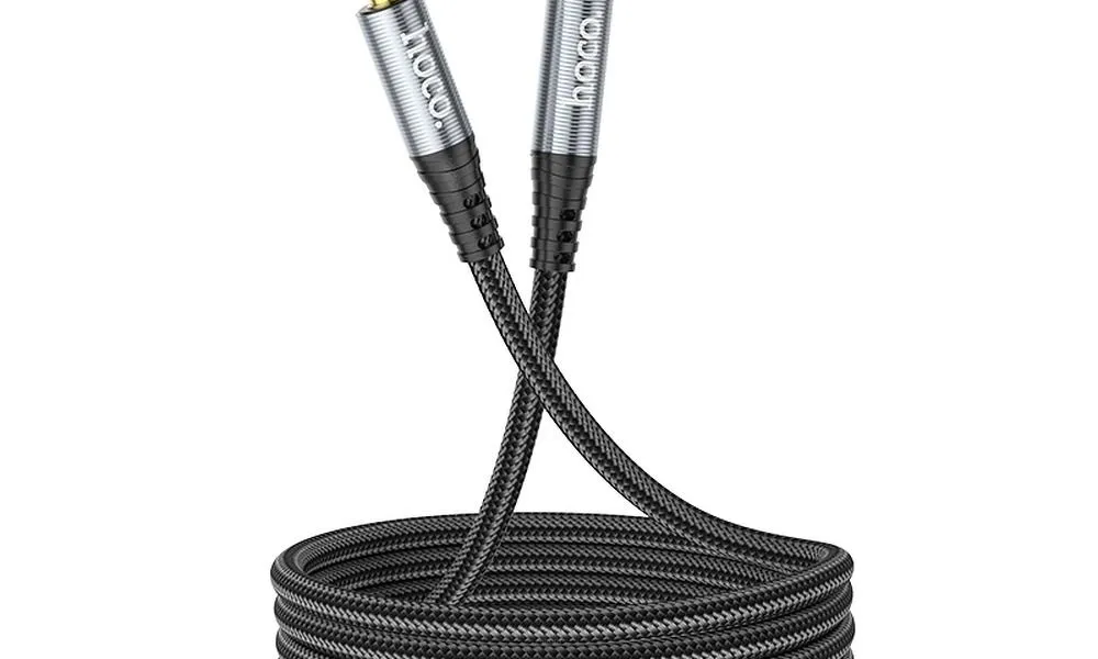 HOCO kabel AUX Audio Jack 3,5mm męski na żeński UPA20 1m czarny