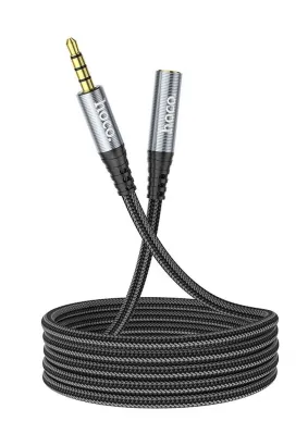 HOCO kabel AUX Audio Jack 3,5mm męski na żeński UPA20 1m czarny