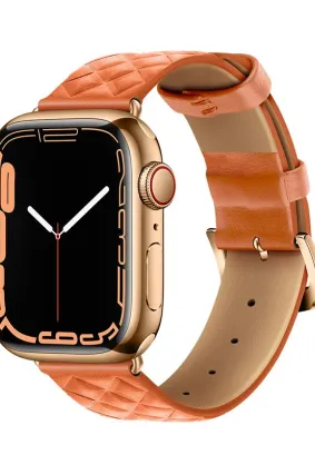 HOCO pasek do Apple Watch 38/40/41mm Elegant leather WA18 pomarańcz