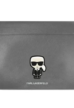 Pokrowiec na laptop / notebook 13"-14" Karl Lagerfeld Sleeve KLCS14PISFG srebrny