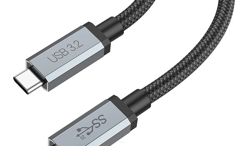 HOCO kabel Typ C do Typ C Power Delivery PD100W 5A USB3.2 20Gbps US06 1m czarny