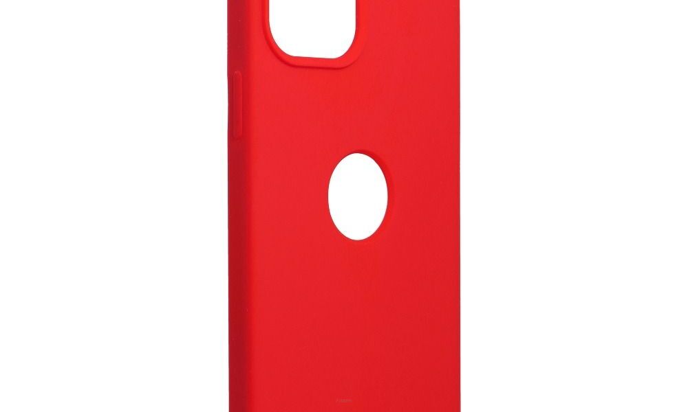 Futerał SILICONE PREMIUM do IPHONE 12 PRO MAX czerwony (1) (z wycięciem na logo)
