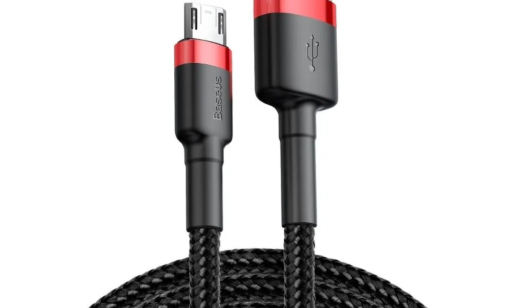 BASEUS kabel USB Cafule Micro 1,5A CAMKLF-C91 2 metry czerwono-czarny