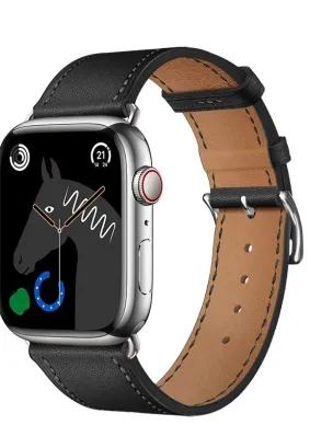HOCO pasek do Apple Watch 42/44/45/49mm Elegant leather WA17 czarny [EOL]