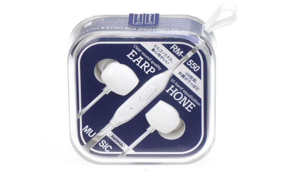 REMAX zestaw słuchawkowy / słuchawki RM-550 biały