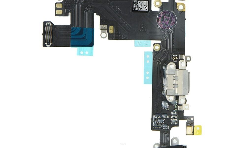 Taśma do iPhone 6 PLUS ze złączem ładowania i gniazdem HF czarny