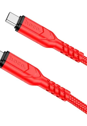 HOCO kabel Typ C do Typ C PD 60W VICTORY X59 2m czerwony