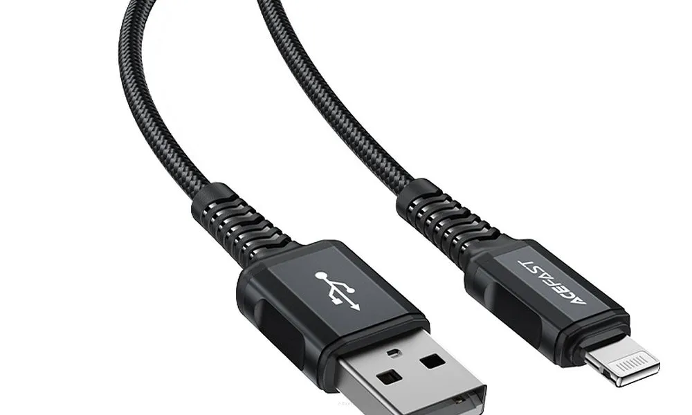 ACEFAST kabel USB A do Lightning 8-pin MFi 2,4A C4-02 1,8m czarny