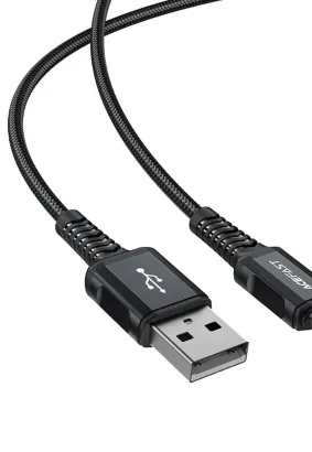 ACEFAST kabel USB A do Lightning 8-pin MFi 2,4A C4-02 1,8m czarny