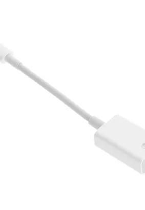 Adapter OTG USB do iPhone Lightning 8-pin biały