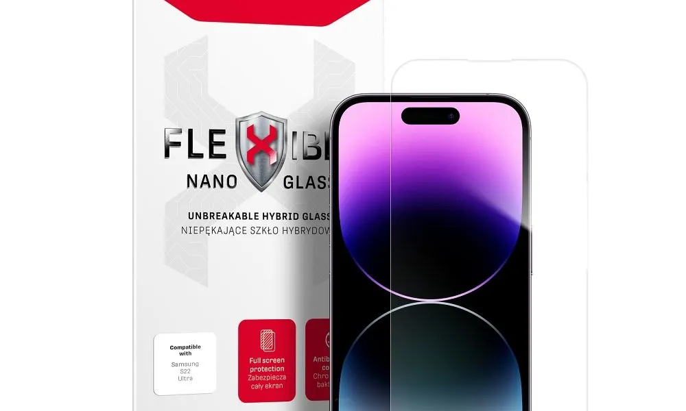 Forcell Flexible Nano Glass - szkło hybrydowe do iPhone 14 Pro