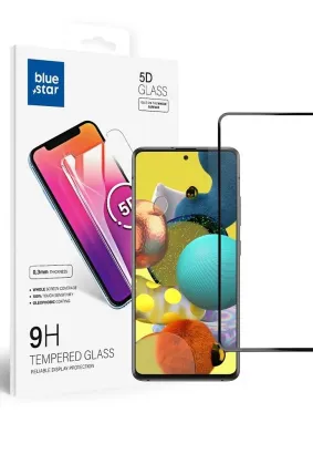 Szkło hartowane Blue Star 5D - do Samsung A51 (full glue/case friendly) - czarny