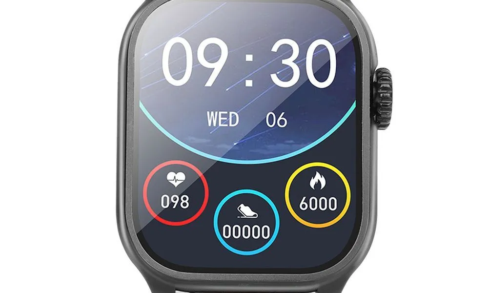 HOCO smartwatch / inteligentny zegarek Y17 smart sport (możliwość połączeń z zegarka) czarny