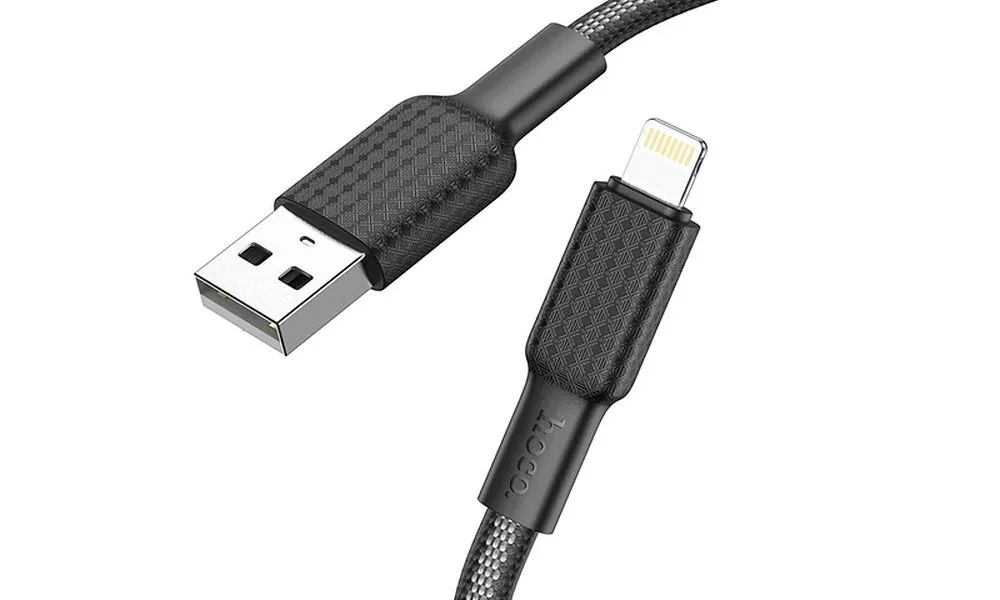 HOCO kabel USB A do Lightning 2,4A X69 1 m czarno biały